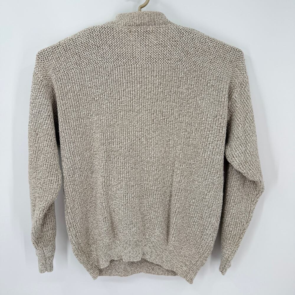 Eddie Bauer Mens Vintage 90's Cotton Rag Henley Sweater Size Large Tall Y2K - Picture 4 of 6